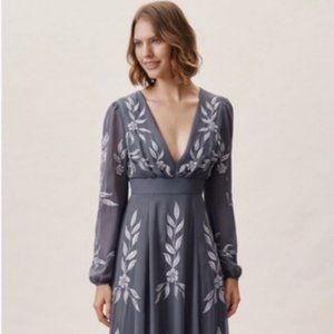 New BHLDN Anthropologie Belize 10 Embellished Gown